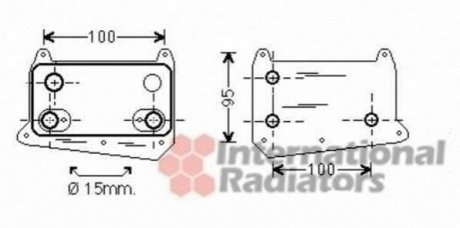Радиатор масляный MB W/S210 - W163 (пр-во Van Wezel) 30003552