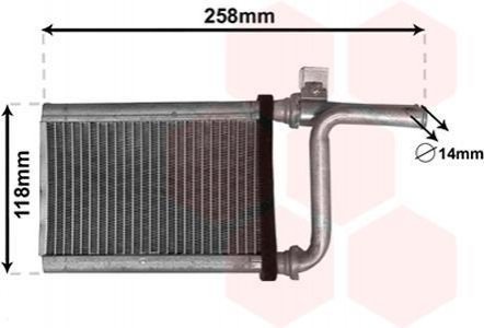 Радиатор печки Van Wezel 32006254 (фото 1)