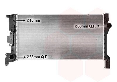 Радіатор охолодження двигуна VOLVO S60/S90/XC60 (Van Wezel) 59012703