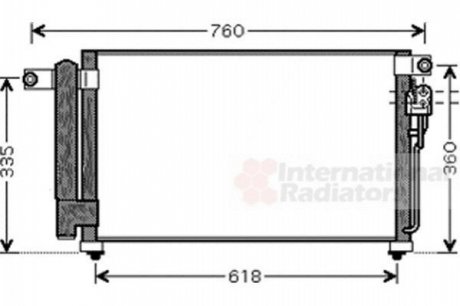 Радиатор кондиционера Van Wezel 83005081 (фото 1)
