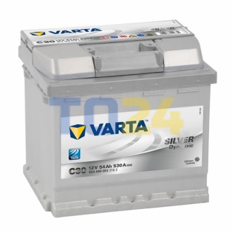 Аккумулятор   54Ah-12v VARTA SD(C30) (207x175x190),R,EN530 !КАТ. -10% 554400053