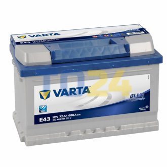 Аккумулятор   72Ah-12v VARTA BD (278х175х175), R, EN 680 572409068