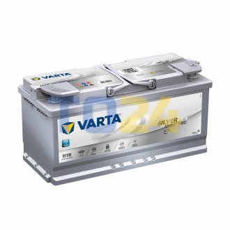 Аккумулятор 105Ah-12v VARTA Start-Stop Plus AGM (394х175х190), R+, EN950 605901095