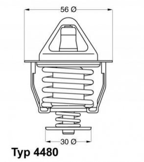 Термостат Toyota - знято з виробництва WAHLER 4480.82D (фото 1)