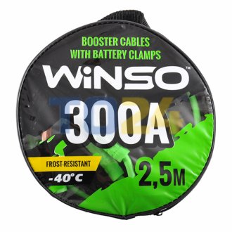 Провода-прикуриватели WINSO 300А, 2,5м, круглая сумка 138310