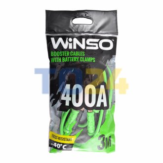 Провода-прикуриватели WINSO 400А, 3м, полиэтиленовый пакет 138420