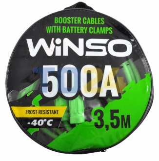 Провода-прикуриватели WINSO 500А, 3,5м, круглая сумка 138510