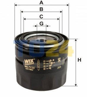 Масляний фільтр WIX FILTERS WL7135 (фото 1)