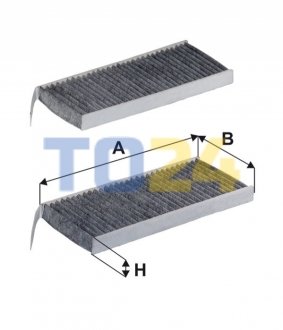 Фільтр салону RENAULT KANGOO II 08- угольный (2шт.) (вир-во WIX-FILTERS) WP9337