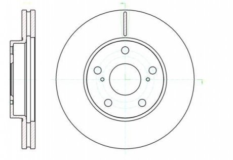 Гальмівний диск (передній) D61043.10