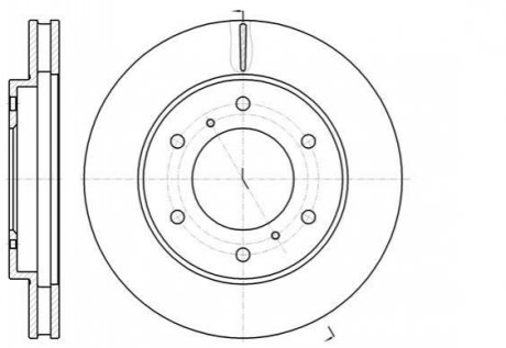 Тормозной диск (передний) WOKING D61118.10 (фото 1)