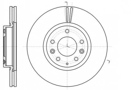 Тормозной диск (передний) D61235.10