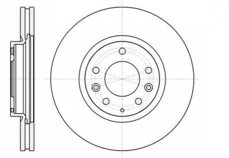 Тормозной диск (передний) D61236.10