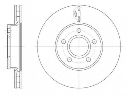 Тормозной диск (передний) D61560.10