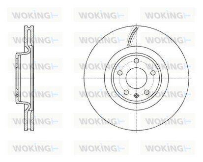 Диск тормозной передний (пр-во Remsa) Audi A4 A5 17>, A6 A7 18> , Q5 17> D6197010