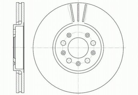 Гальмівний диск (передній) D6544.10