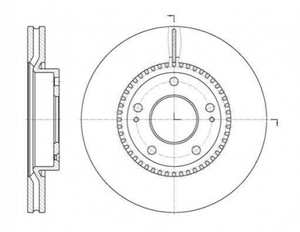 Тормозной диск (передний) D6663.10