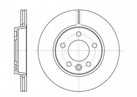 Тормозной диск (задний) WOKING D6707.10 (фото 1)