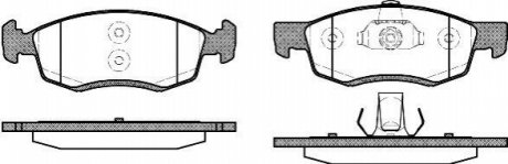 Гальмівні колодки (передні) WOKING P0723.32 (фото 1)
