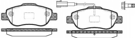 Дисковые тормозные колодки (передние) P10003.11