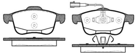 Колодки гальмівні P10833.12