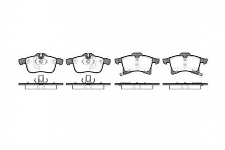 Дискові гальмівні колодки (передні) WOKING P11363.02 (фото 1)