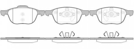 Дисковые тормозные колодки (передние) WOKING P11823.00 (фото 1)