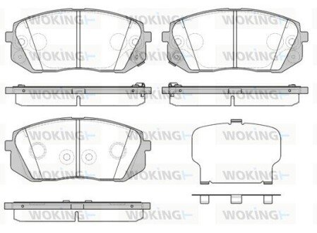 Колодки гальмівні P12023.52