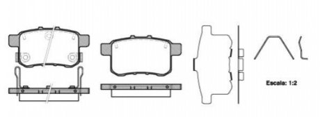 Дисковые тормозные колодки (задние) P12323.12