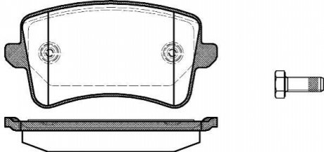 Дисковые тормозные колодки (задние) WOKING P12433.00 (фото 1)