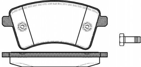 Дисковые тормозные колодки (передние) WOKING P12513.00 (фото 1)