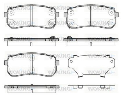 Колодки гальмівні P13883.12