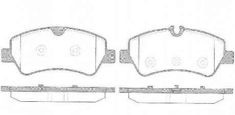 Дискові гальмівні колодки (задні) WOKING P14213.00 (фото 1)