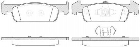 Дискові гальмівні колодки (передні) WOKING P14403.10 (фото 1)