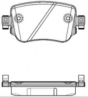 Дисковые тормозные колодки (задние) WOKING P14493.08 (фото 1)