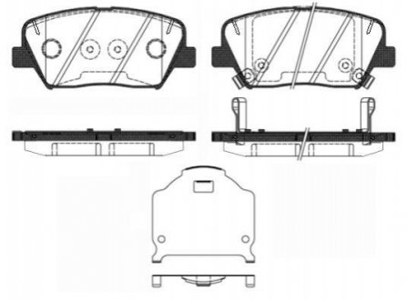 Дисковые тормозные колодки (передние) WOKING P15123.02 (фото 1)