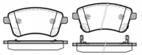 Дисковые тормозные колодки (передние) WOKING P1535302 (фото 1)