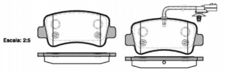 Дисковые тормозные колодки (задние) P15393.01
