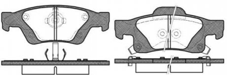 Дисковые тормозные колодки (задние) P1546302