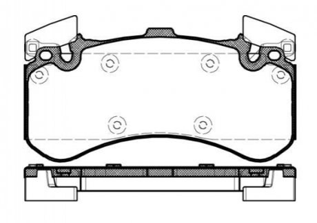 Колодки тормозные диск. перед. (пр-во Remsa) Audi A4 A5 A6 A7 A8 17> P1563300