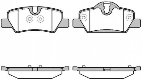 Дискові гальмівні колодки (задні) WOKING P1700300 (фото 1)