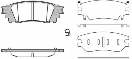 Дисковые тормозные колодки (задние) P1736300