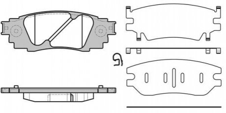 Дисковые тормозные колодки (задние) P1736310