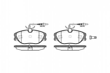 Дисковые тормозные колодки (передние) WOKING P2053.44 (фото 1)