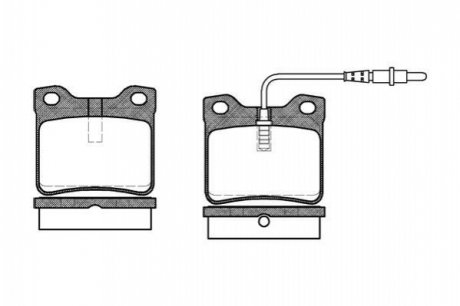 Дисковые тормозные колодки (задние) WOKING P2213.02 (фото 1)