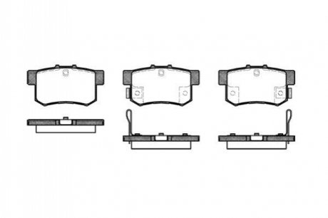 Тормозные колодки (задние) WOKING P2253.22 (фото 1)