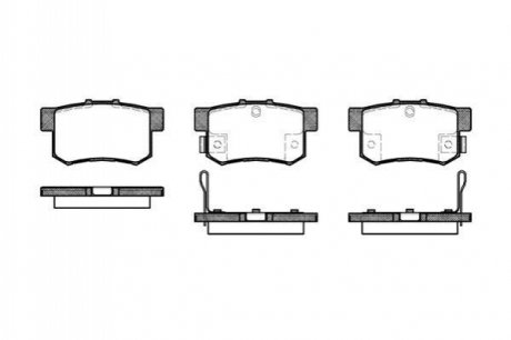 Дисковые тормозные колодки (задние) WOKING P225332 (фото 1)