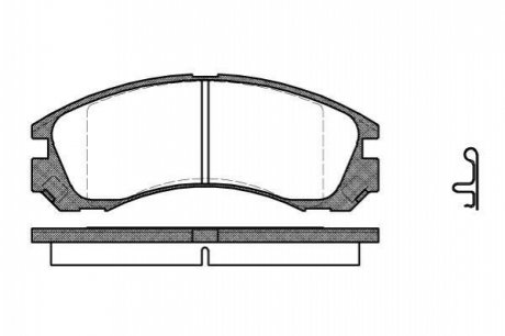 Дисковые тормозные колодки (передние) P2543.22