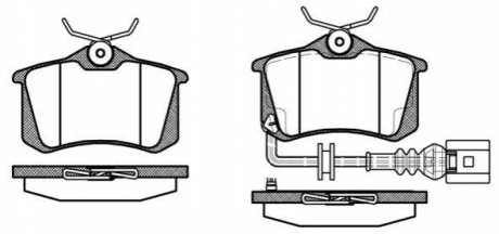 Дискові гальмівні колодки (задні) P363341
