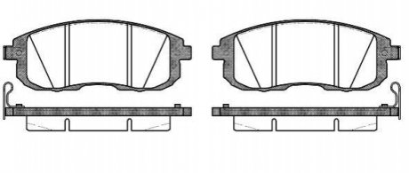 Дисковые тормозные колодки (передние) WOKING P393314 (фото 1)